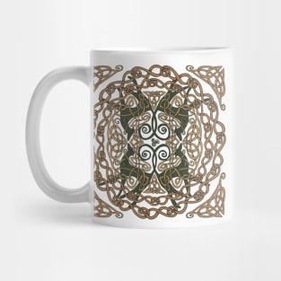 Celtic Greyhounds - Natural Green Mug